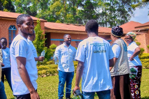 Discussions lors de la pause et seance photos